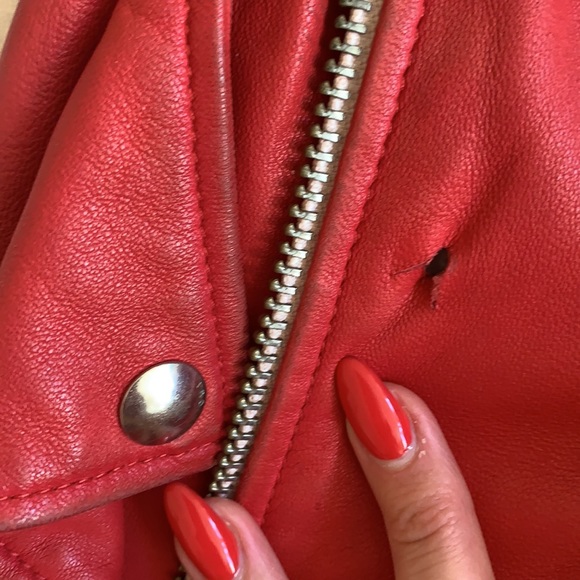 IRO Leather Jacket - Vintage Red - Picture 2 of 9